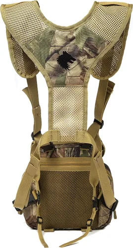 Miniatura 4 de Estuche de arnés binocular para cámaras Binos Óptica Telémetro Gear, Camouflaje, Talla única, Paquete de pecho