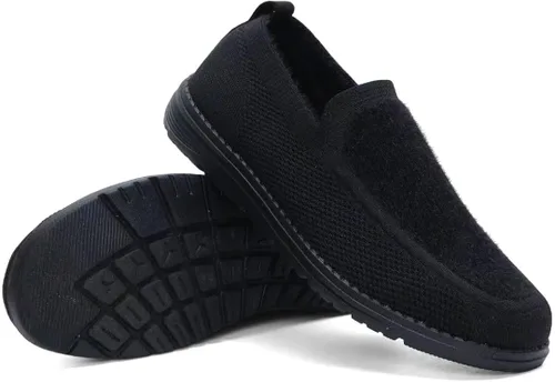 Miniatura 8 de 1TAZERO Mocasines sin cordones para hombre con plantillas de soporte de arco, zapatos casuales para hombre para fascitis plantar