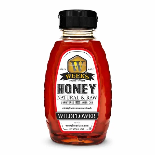 Miniatura 13 de WEEKS HONEY Jarra de miel de flores silvestres, 48 onzas