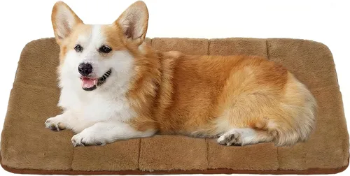 Miniatura 9 de Tapete para jaula para perros de tamaño XL, cama de espuma viscoelástica de 41 x 27 pulgadas, lavable y antideslizante, tapete ultrasuave para Oscuro