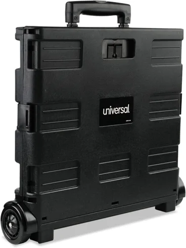 Miniatura 8 de Universal Caja de almacenamiento móvil plegable, 18.25 x 15 x 39.4 pulgadas, negro