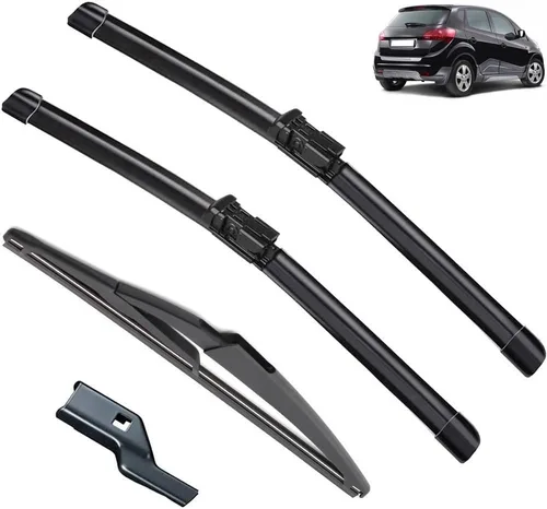 Juego de escobillas de lluvia para parabrisas de 26, 14, 12 pulgadas, limpiaparabrisas delantero y trasero, compatible con Kia Venga MK1 2009-2019