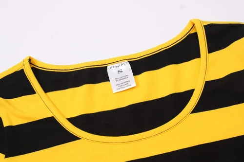 Miniatura 5 de OThread & Co. Camiseta de manga larga a rayas con cuello redondo para mujer