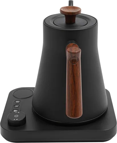 Miniatura 4 de Hervidor eléctrico de cuello de cisne, 1200 W, calor rápido, 0.9 L, temperatura ajustable, 104-212 °F ± 1 °F, 24 horas para mantener el calor, Blanco