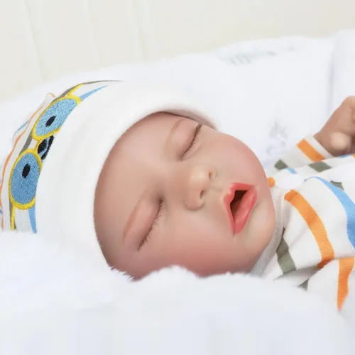 Miniatura 6 de CARANOVO Muñecas Reborn de bebé realistas - Muñeca de bebé realista de vinilo de cuerpo completo de 12 pulgadas recién nacida que duerme, muñeca