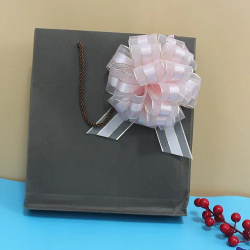 Miniatura 4 de 6 lazos para tirar, lazos para envolver regalos, lazos para cestas de boda, lazos de regalo, lazos grandes para regalos Rosado melocotón