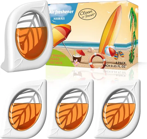 Miniatura 7 de Ambientador para el hogar, paquete de 4, manzana y canela, eliminador de olores para armarios de áreas pequeñas, baño, mascotas, olores fuertes