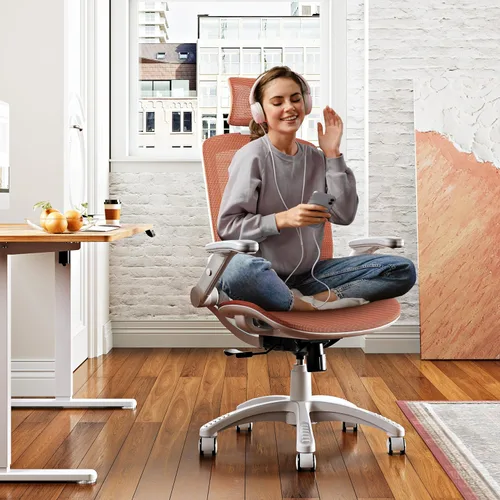 Miniatura 2 de GABRYLLY Silla de oficina ergonómica, silla de escritorio de casa de respaldo alto con reposacabezas, brazos abatibles, bloqueo de inclinación