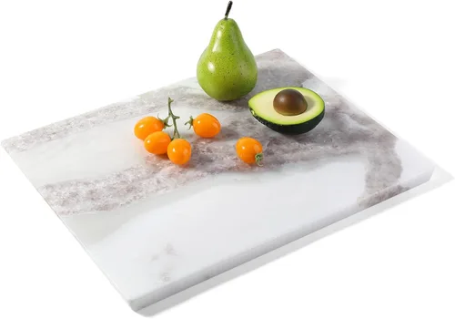 Miniatura 24 de Tabla de cortar de granito Koville para cocina, tabla de queso de losa de mármol grande de 16x12 pulgadas, tabla de servir rectangular para hornear