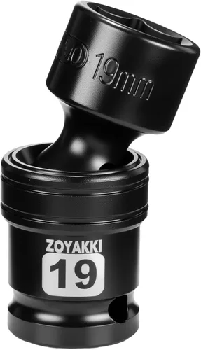 Miniatura 49 de Juego de llaves de impacto de 6 puntas de 1/2 pulgada - 1-1/2" (SAE), CR-MO, llave de eje de 1/2 pulgada de 6 puntas para fácil remoción de tuercas