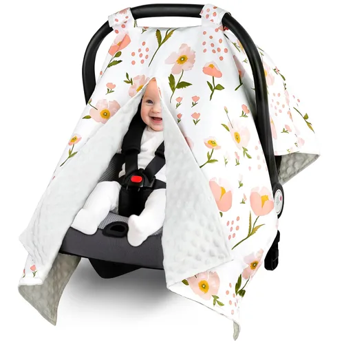 Metplus Funda para asiento de coche 2 en 1 para bebé, toldo para asiento de coche para bebés, funda de lactancia multiuso para mamá, fundas para