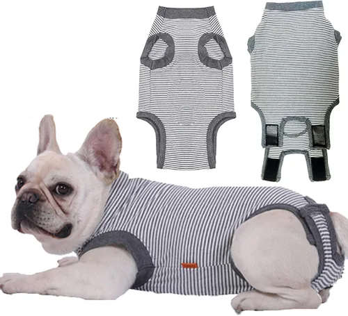Miniatura 19 de Traje de Recuperación de Cirugía de Perro, Traje de Recuperación Quirúrgica para Perro Macho Hembra Neuter, Camisa de Esterilización Mameluco