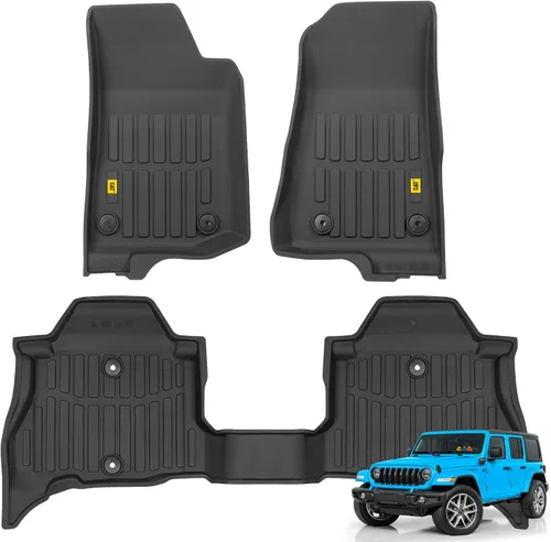 Miniatura 16 de CAT® Signature™ - Alfombrillas resistentes de 3 piezas para todo tipo de clima para automóviles, camiones y SUV, juego completo de alfombrillas