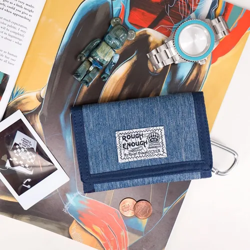 Miniatura 8 de Rough Enough - Cartera para hombre y niño adolescente en azul vaquero clásico fresco