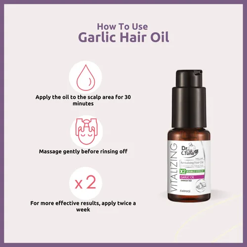 Miniatura 5 de FARMASI Dr. C. Aceite de ajo vitalizante de atún, aceite para el crecimiento del cabello para un cabello más grueso, más largo y más saludable