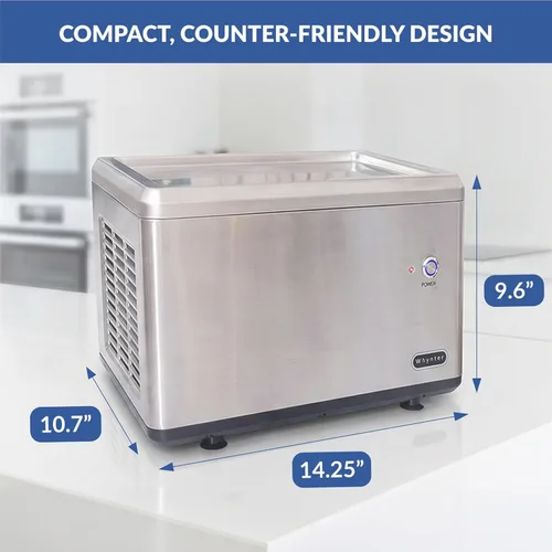 Miniatura 5 de Whynter ICR-300SS Máquina de helado laminada de acero inoxidable de 0,5 cuartos de galón con compresor