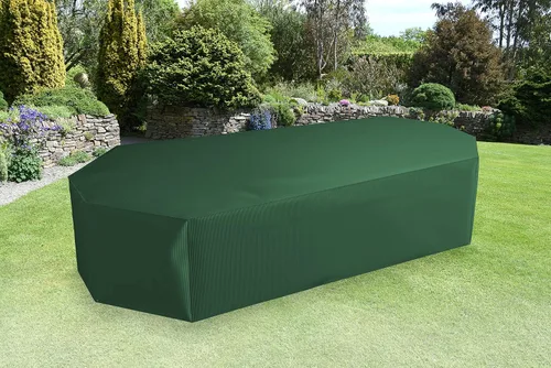 Miniatura 2 de Bosmere Funda ovalada/rectangular para mesa y sillas, 126 pulgadas de largo x 75 pulgadas de ancho x 37 pulgadas de alto Verde