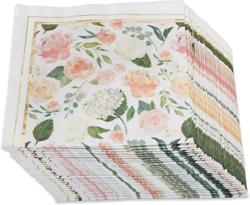 Miniatura 13 de Kate Aspen Servilletas de papel rústicas bohemias de 2 capas (juego de 30), servilletas decorativas gruesas, perfectas para bodas de otoño, brunch