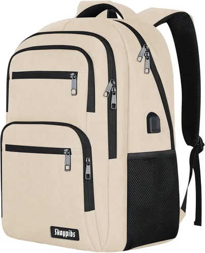 Skaypibs Mochilas escolares para mujeres, mochilas escolares para niñas, niños y adolescentes, mochilas para laptop de 15.6 pulgadas con puerto de