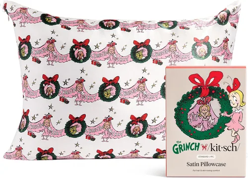 Miniatura 25 de Lisa Frank x Kitsch - Funda de almohada de satén con cremallera para cabello y piel, más suave que las fundas de almohada de seda, funda de almohada