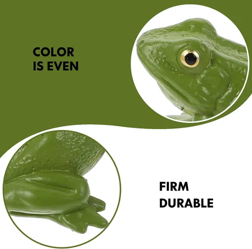 Miniatura 5 de NUOBESTY Figura de juguete realista de rana verde, modelo animal de plástico para educación científica de niños, figura de rana en miniatura
