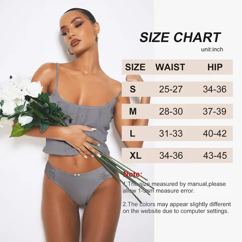Miniatura 5 de LEVAO Tangas de algodón para mujer, tangas de algodón sexy con espalda en T, ropa interior cómoda, paquete múltiple S-XL