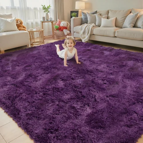 Miniatura 67 de Alfombras circulares súper suaves para niñas, castillo de princesa, tienda de campaña de 5 diámetros, alfombras circulares de área para dormitorio