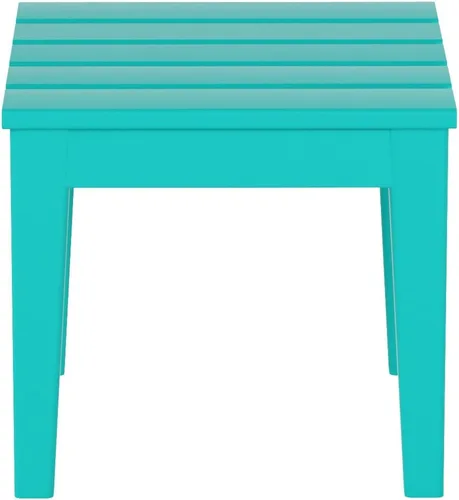 Miniatura 39 de WestinTrends Ashore - Mesa auxiliar Adirondack moderna para patio al aire libre, madera envejecida Roble (Weathered Wood)