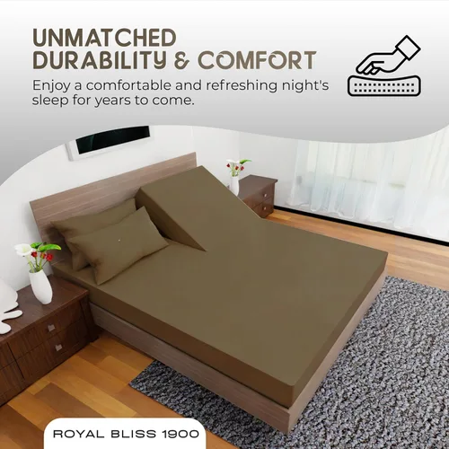 Miniatura 7 de Top Split Flex Head Juego de Sábanas de Tamaño King - Sábanas de Cama de Calidad Egipcia Ultra-Suaves Doble Cepillado Bolsillos Profundos