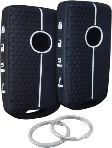 Miniatura 9 de 2 piezas Fundas de silicona para llavero inteligente de 4 botones, compatibles con 2023 2022 2021 2020 2019 Mazda 3 6 CX-30 CX-5 CX-9 CX-50