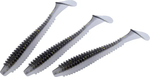Miniatura 18 de RUNCL Swimbaits - Paleta de 10/20/30/40 unidades, cola de paleta de 5/4/3/2 pulgadas, señuelo suave para lubina de trucha, cebo de plástico duradero