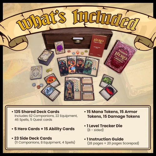 Miniatura 11 de Hero: Tales of The Tomes - por Tomekeeper Entertainment - Juego de cartas de batalla para adolescentes y adultos - Baraja comunitaria - Sin