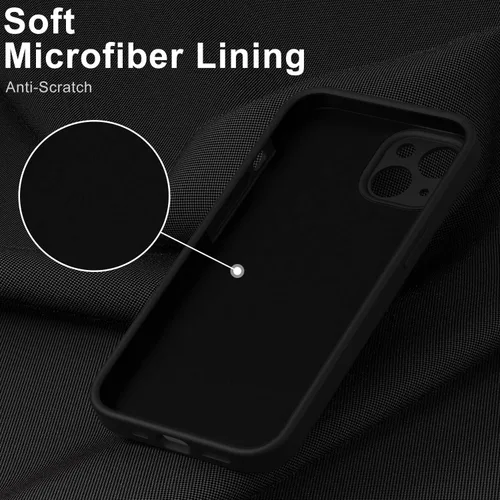 Miniatura 4 de DEENAKIN Funda compatible con iPhone 14 Plus con protector de pantalla, funda mejorada para cámara, goma de gel de silicona suave probada contra