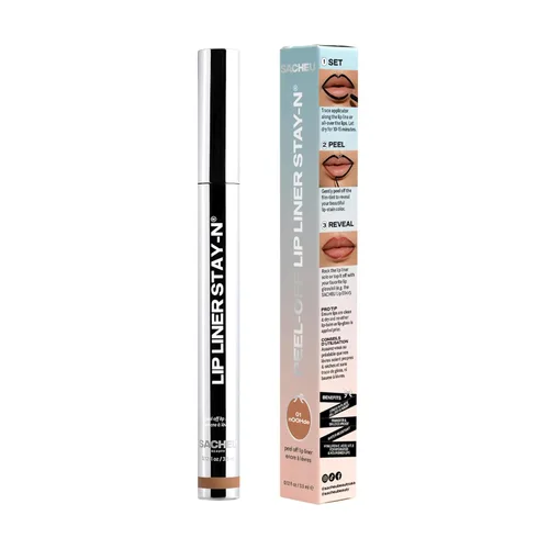 Miniatura 11 de Sacheu Lip Liner STAY-N Peel Off Lip Stain — Tinte labial impermeable de larga duración con ácido hialurónico y vitamina E — Acabado mate a prueba