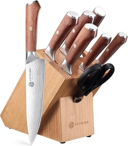 Miniatura 12 de Juego de cuchillos de cocina YOTSUBA 3 piezas, juego de cuchillos de chef ultra afilados de acero inoxidable de alto carbono, para uso doméstico