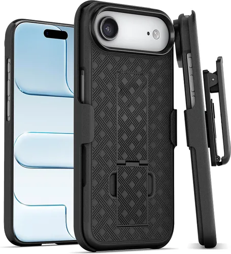 Miniatura 18 de MOTIVE Funda para iPhone 14, funda con clip para cinturón para Apple iPhone 14, funda protectora delgada y resistente a prueba de golpes con soporte