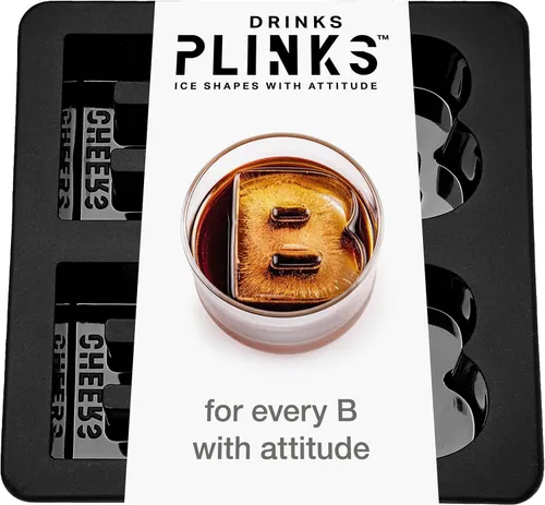 Miniatura 23 de DrinksPlinks Bandeja de Cubitos de Hielo con Letra H - Molde de Cubitos de Hielo de Silicona Personalizado para Whisky – Bandeja Grande