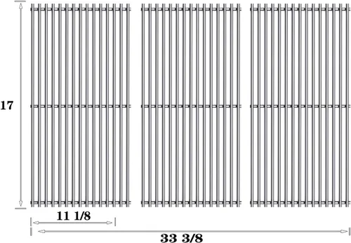 Miniatura 4 de S720-0896 - Rejilla de cocina de acero inoxidable de 17 pulgadas para Homedepot Nexgrill 720-0896B 720-0896 720-0896BK 720-0896E 720-0896C
