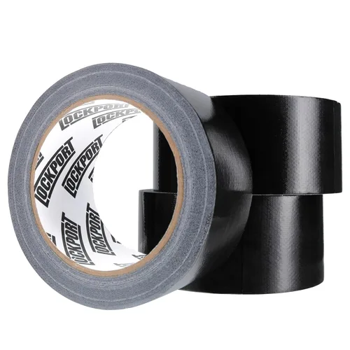 Lockport Cinta adhesiva resistente al agua, 20 yardas x 2 pulgadas, rollo adhesivo fuerte para reparación en interiores y exteriores, sin residuos,