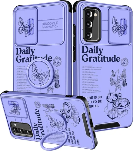 Miniatura 155 de Funermei Funda para teléfono Samsung Galaxy Note 10 Plus – Funda femenina bonita para niñas, diseño inspirador estético con funda para cámara