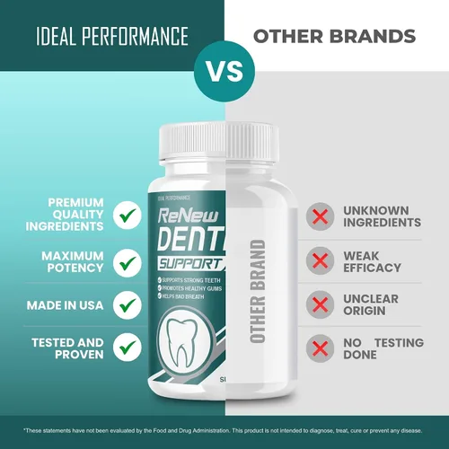 Miniatura 5 de IDEAL PERFORMANCE Renovar el limpiador de pastillas de apoyo dental (60 cápsulas)