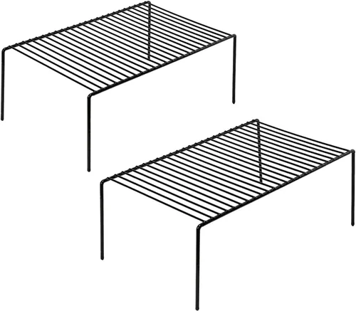 Miniatura 16 de Redrubbit Estante de almacenamiento grande (15.7 x 9.4 pulgadas), juego de 6, inoxidable, minimalista, blanco, acero metálico, 6 estantes, cocina