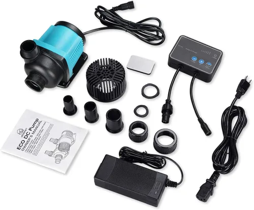 Miniatura 6 de Bomba de agua para acuario de 1250 gph de 24 V CC con controlador, sumergible y bomba de retorno en línea para peceras, acuarios, fuentes, sumidero