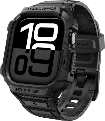 Miniatura 11 de Spigen for Apple Watch Band with Case, Rugged Armor Pro Compatible with Ultra 3/2/1 49mm, Series 11/10 46/42mm, 9/8/7 45/41mm, SE3/SE2/SE/6/5/4