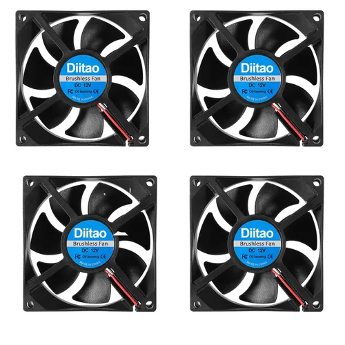 Miniatura 9 de Ventilador de computadora 9225 de 12 V, 3.622 x 3.622 x 0.984 in, sin escobillas, ventilador de flujo de aire grande para enfriar, carcasa