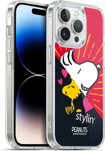 Miniatura 119 de Head Case Designs Funda de gel con licencia oficial de Peanuts Snoopy & Woodstock Halfs and Laughs [protección de grado militar] compatible