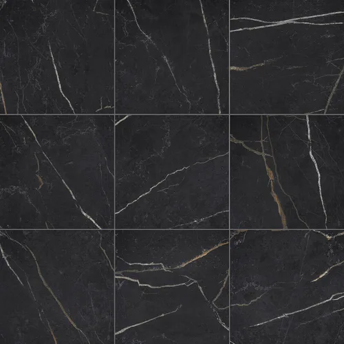 Miniatura 41 de Daltile Perpetuo - Moldura redondeada de porcelana con aspecto de mármol de porcelana de 3 x 24 pulgadas en gris eterno pulido (se vende por pieza)