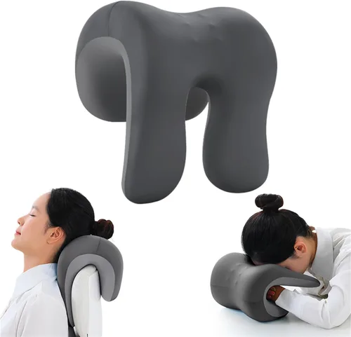 Miniatura 8 de chislim Soporte de cuello para silla de oficina, almohada de escritorio de espuma viscoelástica para siesta, funda lavable, se adapta a la mayoría
