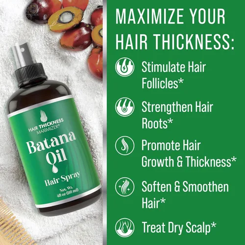 Miniatura 3 de Aceite de batana para el crecimiento del cabello, batana cruda de Honduras. Acondicionador vegano sin enjuague para mujeres, hombres. Fortalece e