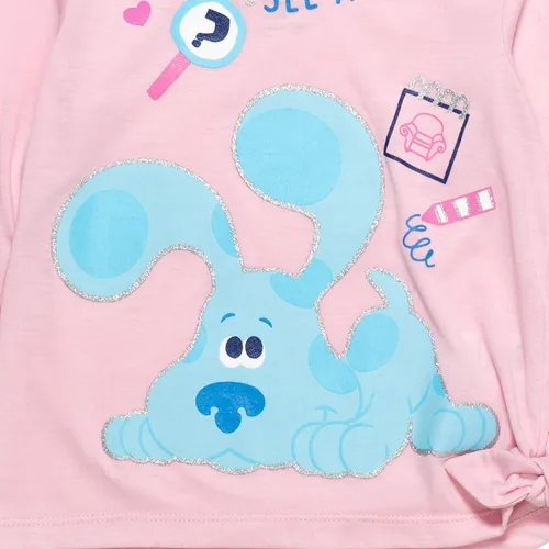 Miniatura 6 de Blue's Clues & You! Conjunto de camiseta y leggings de manga larga con estampado anudado